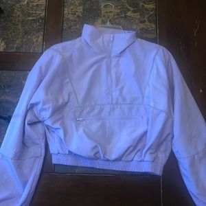 Purple Cropped Sweatshirt